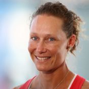 Sam Stosur is maintaining a positive outlook; Getty Images 
