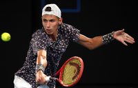 Alexei Popyrin in action during Australian Open 2020. Picture: Getty Images