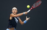 IMPROVING: Rinky Hijikata in action during Australian Open 2020 qualifying. Picture: Getty Images