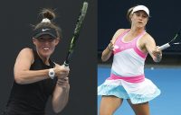 Storm Sanders and Ellen Perez. Pictures: Getty Images