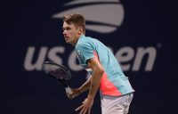 Alex de Minaur during his first round win at the US Open. Picture: Getty Images