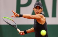 FOCUSED: Astra Sharma lines up a forehand during her first round win at Roland Garros. Pictures: Getty Images
