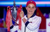 CHAMPION: Ash Barty celebrates her WTA Finals triumph in 2019. Picture: Getty Images