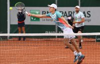 STRETCHED: Alex de Minaur and Matt Reid lost their second round doubles match at Roland Garros. Picture: Getty Images