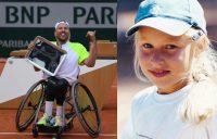 SOCIAL ROUND-UP: Dylan Alcott celebrates his Roland Garros win and a young Daria Gavrilova. Pictures: Twitter