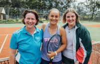 Ash Barty during a recent visit to Bomaderry High School in New South Wales.