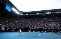 Ash Barty in action at Australian Open 2020; Getty Images