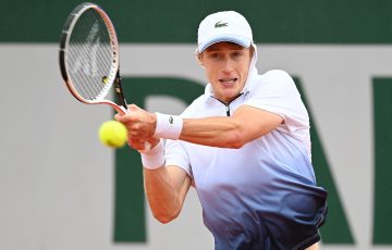 ON THE RISE: Marc Polmans in action at Roland Garros earlier this year. Picture: Getty Images