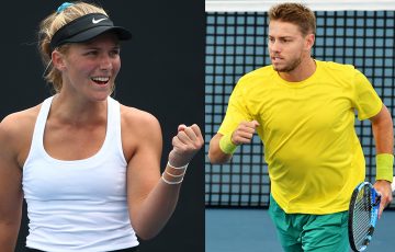NEW HIGHS: Maddison Inglis and James Duckworth both achieved career-high rankings in both singles and doubles in 2020. Pictures: Getty Images