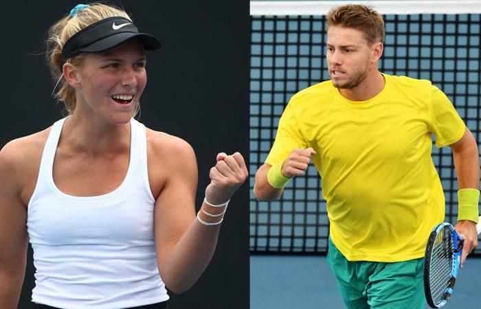 NEW HIGHS: Maddison Inglis and James Duckworth both achieved career-high rankings in both singles and doubles in 2020. Pictures: Getty Images