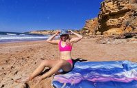 HOLIDAY TIME: Daria Gavrilova enjoying a beach getaway. Picture: Instagram