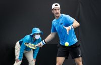 ONE TO WATCH: Thanasi Kokkinakis at the UTR Pro Tennis Series in Melbourne in November. Picture: Tennis Australia