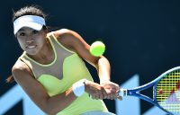 Lizette Cabrera in action at the Melbourne Summer Series. Picture: Tennis Australia