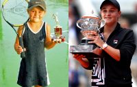 Ash Barty in 2002 and 2019