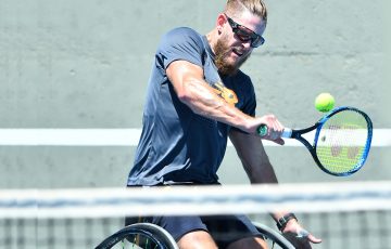 Ben Weekes preparing for Australian Open 2021. Picture: Tennis Australia