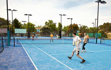 Participants at Elsternwick Park Tennis Centre