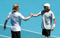Luke Saville and Max Purcell at Australian Open 2020; Getty Images