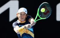 SOLID START: Alex de Minaur has won his first-round match at Australian Open 2021. Picture: Tennis Australia