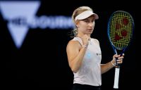 DETERMINED: Daria Gavrilova during her first-round win at Australian Open 2021. Picture: Tennis Australia