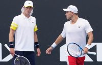 DOUBLES DUO: Marc Polmans and James Duckworth are into the third round at Australian Open 2021. Picture: Tennis Australia