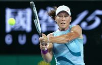 Sam Stosur in action during the second round at Australian Open 2021. Picture: Tennis Australia