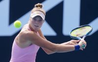 Olivia Gadecki during her stunning second-round win against Sofia Kenin today at Melbourne Park. Picture: Tennis Australia