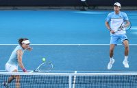 Sam Stosur and Matt Ebden during their semifinal win at Australian Open 2021. Picture: Tennis Australia