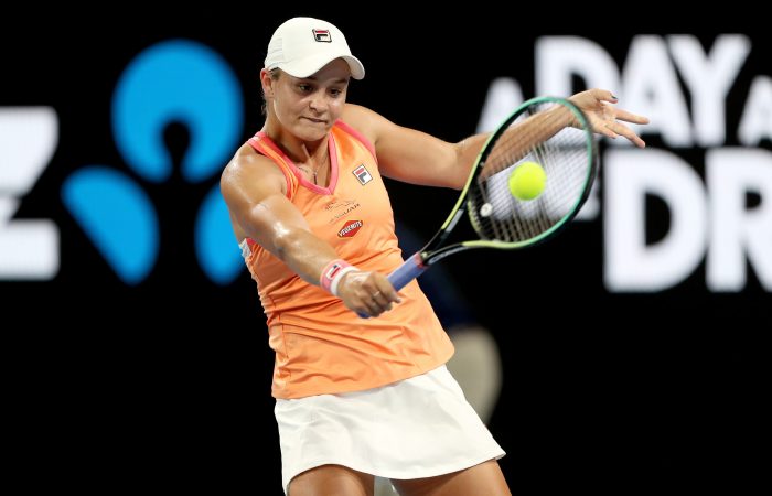 Ash Barty in Adelaide in January. Picture: Tennis Australia Ash Barty in Adelaide in January. Picture: Tennis Australia