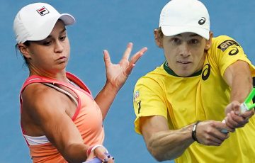 Ash Barty and Alex de Minaur lead the Aussie charge at Australian Open 2021. Picture: Tennis Australia