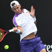 Alexei Popyrin at the Murray River Open. Picture: Tennis Australia