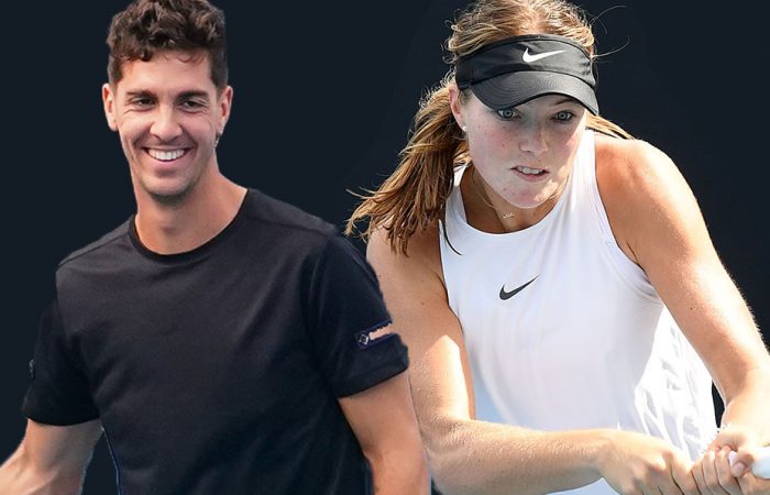 ON THE RISE: Thanasi Kokkinakis and Olivia Gadecki. Pictures: Tennis Australia