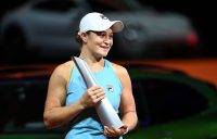 Ash Barty with her Stuttgart singles title. Picture: Getty Images