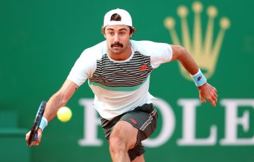 Jordan Thompson in action in Monte-Carlo. Picture: Getty Images