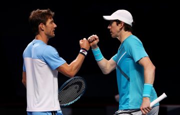 Matt Ebden and John-Patrick Smith. Picture: Getty Images