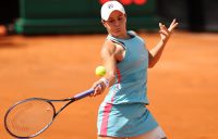 Ash Barty lines up a forehand in Rome. Picture: Getty Images