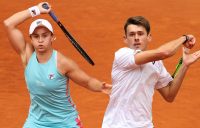Ash Barty and Alex de Minaur headline the Australian charge at Roland Garros 2021. Pictures: Getty Images