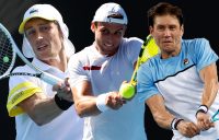 AUSSIE HOPES: Marc Polmans, Aleksandar Vukic and Matt Ebden will contest qualifying at Roland Garros 2021. Pictures: Tennis Australia