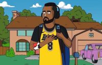 Nick Kyrgios as a character from The Simpsons. Picture: Instagram