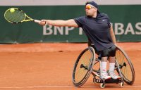 Dylan Alcott at Roland Garros. Picture: Getty Images