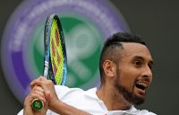Nick Kyrgios at Wimbledon. Picture: Getty Images