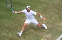 Jordan Thompson is enjoying a career-best run at Wimbledon. Picture: Getty Images