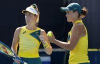 Storm Sanders and Ash Barty at the Tokyo 2020 Olympic Games. Picture: Getty Images