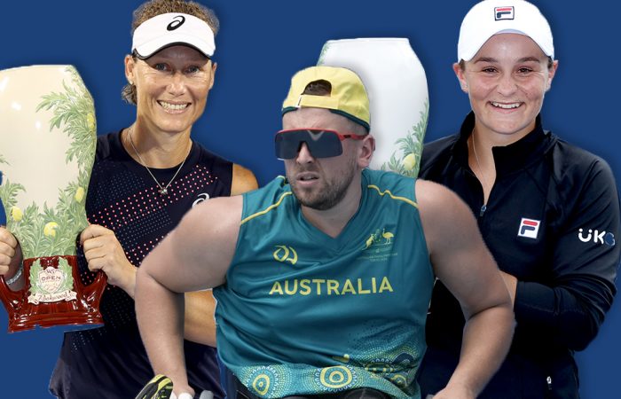 Australian stars Sam Stosur, Dylan Alcott and Ash Barty