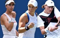 Ajla Tomljanovic, Ash Barty and Max Purcell are among seven Australians in action on day two at the US Open. Pictures: Getty Images
