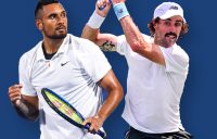 Nick Kyrgios and Jordan Thompson are among seven Australian hopes in the US Open 2021 men's singles draw. Pictures: Getty Images