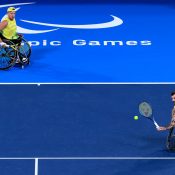 Dylan Alcott and Heath Davidson at the Tokyo Paralympics; Getty Images