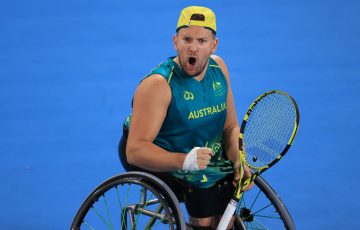 Dylan Alcott at the Tokyo Paralympics; Getty Images 