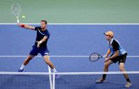 Filip Polasek and John Peers in action at the US Open. Picture: Getty Images