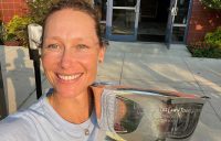 Sam Stosur with her US Open 2021 women's doubles title