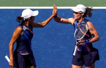 US Open champions Zhang Shuai and Sam Stosur will compete at the WTA Finals in Mexico this week. Picture: Getty Images